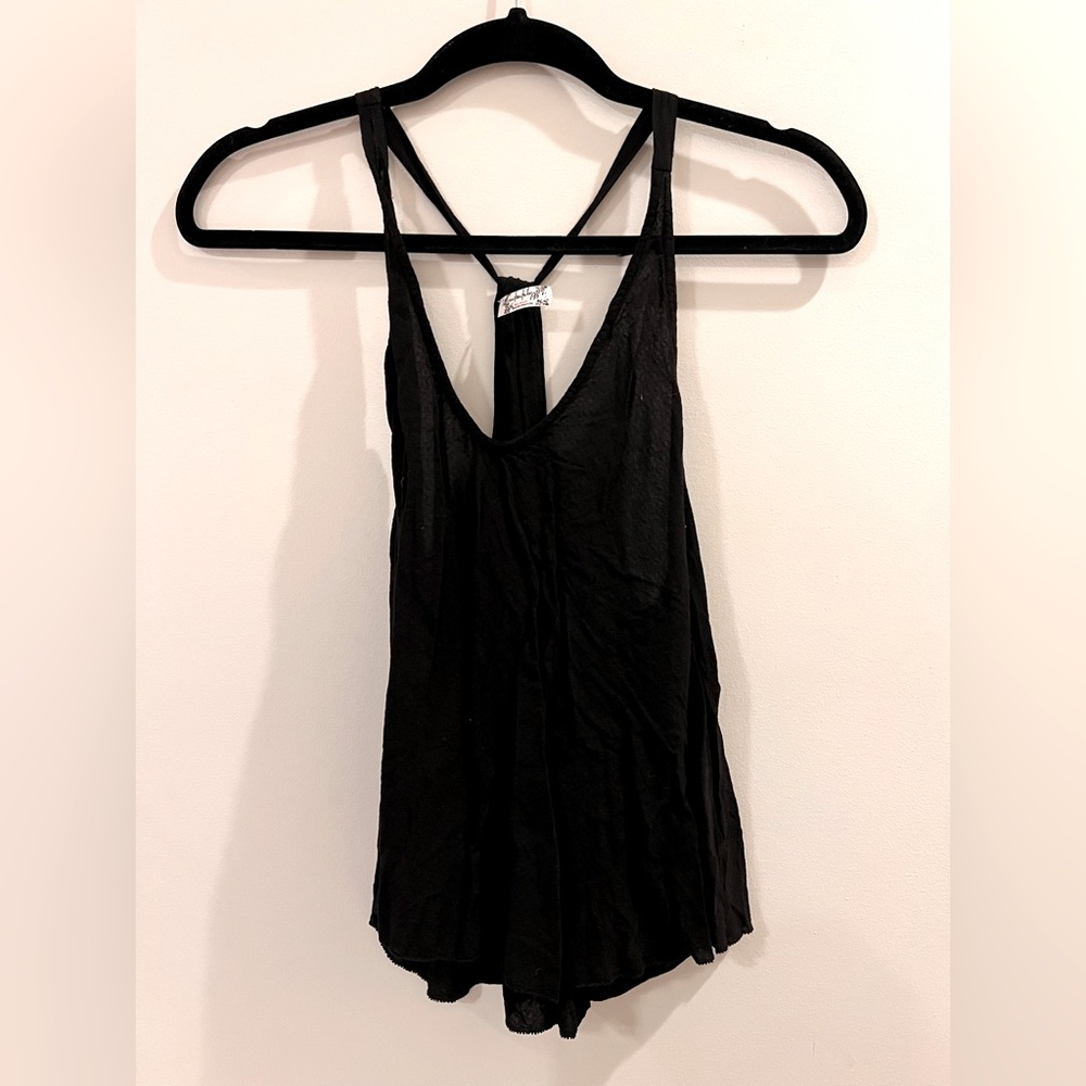 Free People black razorback tank